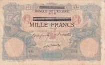 Billet Algerien 1000 francs 1892