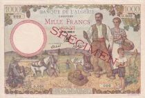 Billet Algerien 1000 francs 1942