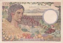 Billet Algerien 1000 francs 1942
