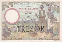 Billet Algerien 1000 francs 1942