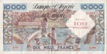 Billet Algerien 10000 francs 1958