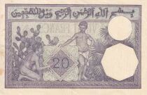 Billet Algerien 20 francs 1929