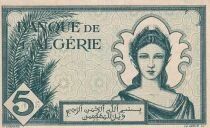 Billet Algerien 5 francs 1942