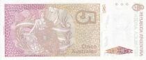 Billet Argentinien 5 australes Jos&eacute; de San Martin, G&eacute;n&eacute;ral argentin 1986-1987