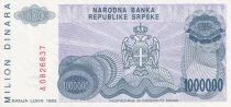 Billet Bosnien und Herzegowina 1000000 dinara 1993