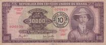 Billet Brasil 10000 cruzeiros 1967