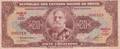 Billet Brasil 20 cruzeiros 1950