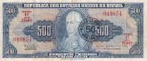 Billet Brasil 500 cruzeiro Jean VI du Portugal 1961