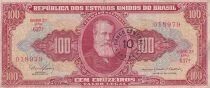 Billet Brasile 100 cruzeiros Pedro II 1966