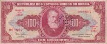 Billet Brasilien 100 cruzeiro Pedro II 1966-1967