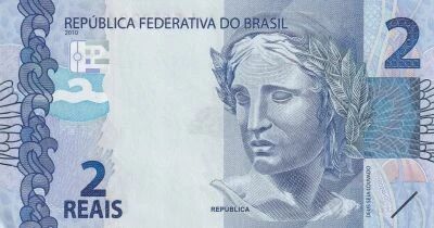 Billet Brazil 2 reais 2010