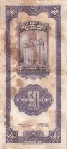 Billet China 50 customs gold units Sun Yat-Sen, homme politique chinois 1930