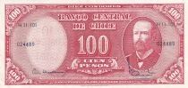 Billet Cile 100 peso 1947-1956