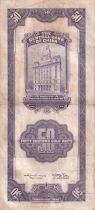 Billet Cina 50 customs gold units Sun Yat-Sen, homme politique chinois 1930
