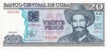 Billet Cuba 20 pesos Camilo Gorriaran Cienfuegos, commandant arm&eacute;e cubaine 2025
