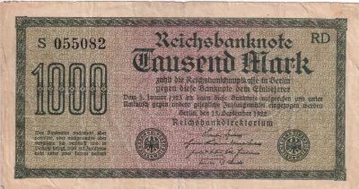 Billet Deutschland 1000 mark 1922