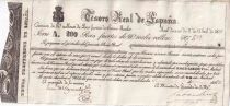 Billet Espa&ntilde;a 200 pesos fuertes 1837