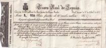 Billet Espa&ntilde;a 200 pesos fuertes 1837