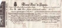Billet Espa&ntilde;a 200 pesos fuertes 1837