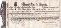 Billet Espa&ntilde;a 200 pesos fuertes 1837