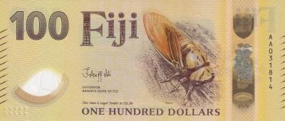 Billet Fidschi 100 dollars 2026