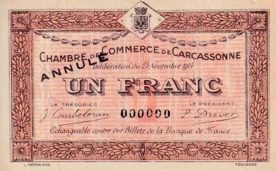 Billet France 1 1914