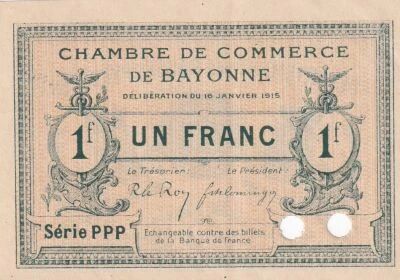 Billet France 1 franc 1915