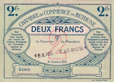Billet France 1 franc 1915