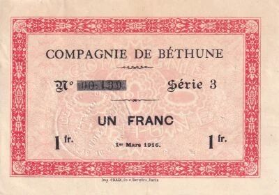 Billet France 1 franc 1916