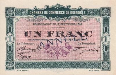 Billet France 1 franc 1916