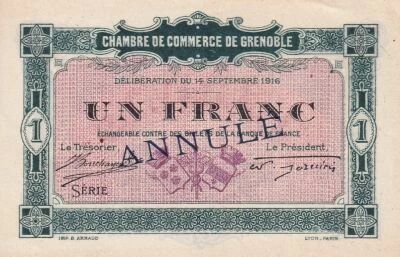 Billet France 1 franc 1916