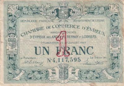 Billet France 1 franc 1922