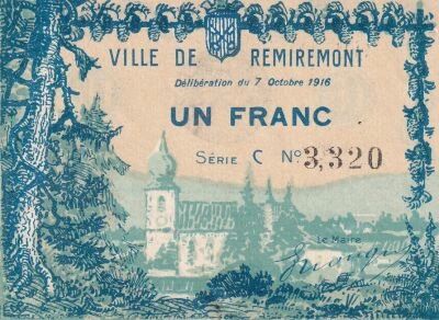 Billet France 1 francs 1916