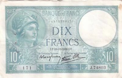 Billet France 10 francs 1939