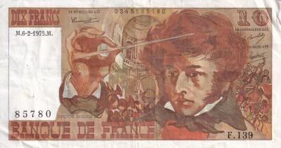 Billet France 10 francs 1975