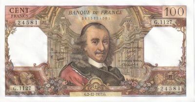 Billet France 100 francs 1977