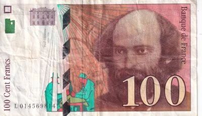 Billet France 100 francs Paul C�zanne 1997