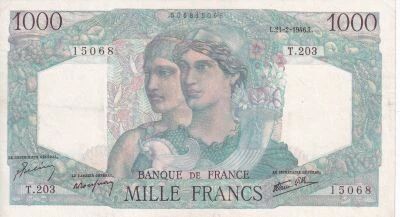 Billet France 1000 francs 1946