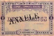 Billet France 2 francs 1914