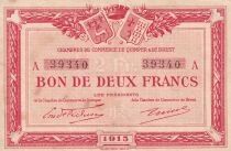 Billet France 2 francs 1915