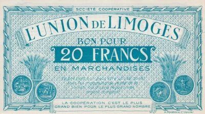 Billet France 20 francs 1920-1935