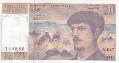 Billet France 20 francs 1990