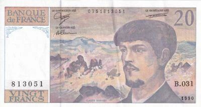 Billet France 20 francs 1990