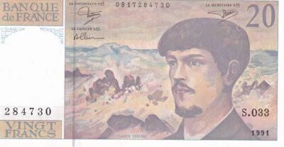 Billet France 20 francs 1991
