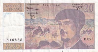 Billet France 20 francs 1997