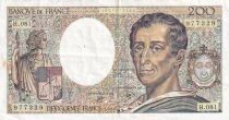 Billet France 200 francs Charles Montesquieu, &eacute;crivain et philosophe fran&ccedil;ais 1986