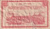 Billet France 50 centimes 1914