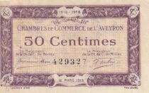 Billet France 50 centimes 1915