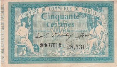 Billet France 50 centimes 1915
