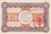 Billet France 50 centimes 1915